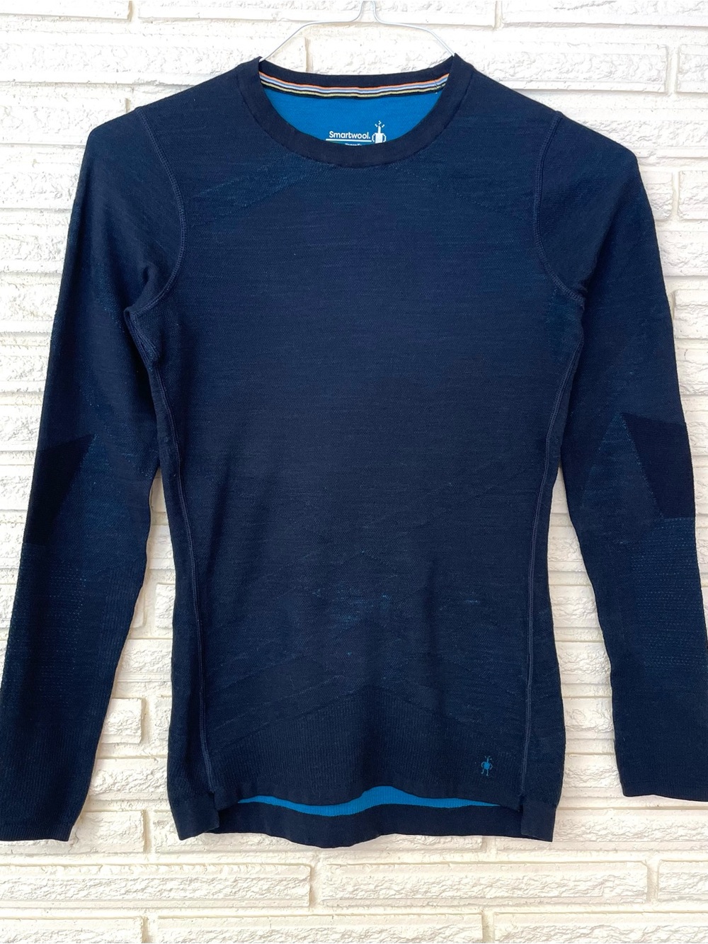 Smartwool Intraknit 200 Thermal Merino Base Layer Crew Women’s Medium Blue
